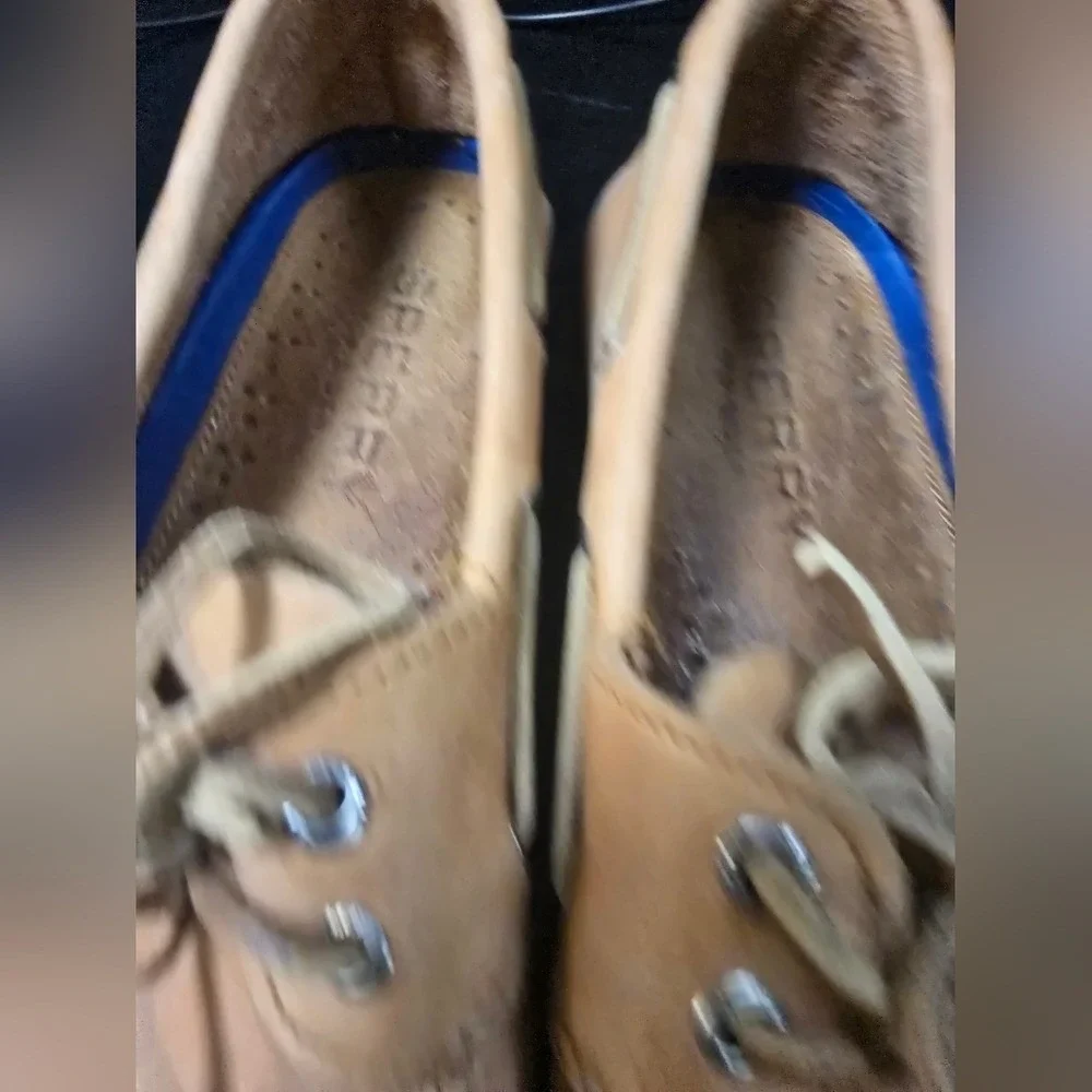 Sperry Top-Sider Mens Tan Leather Boat Shoes‎ Moc Toe Loafers Project